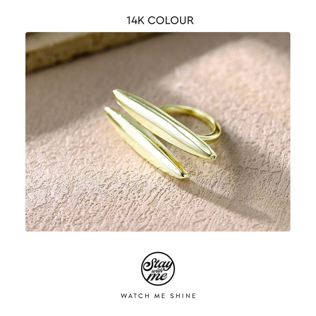 STAY WITH ME 铜合金戒指 小众设计DR0030戒指