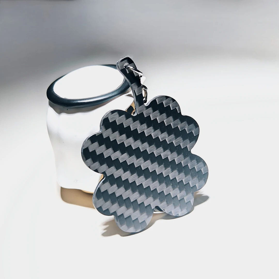 碳纤维汽车挂件四叶草系列