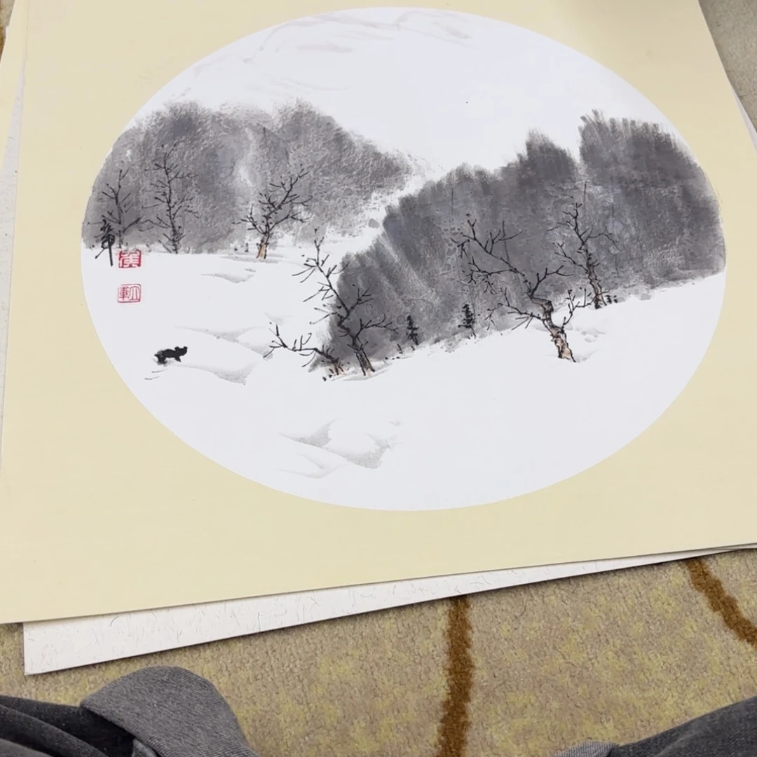 国画50-50卡纸作品艺