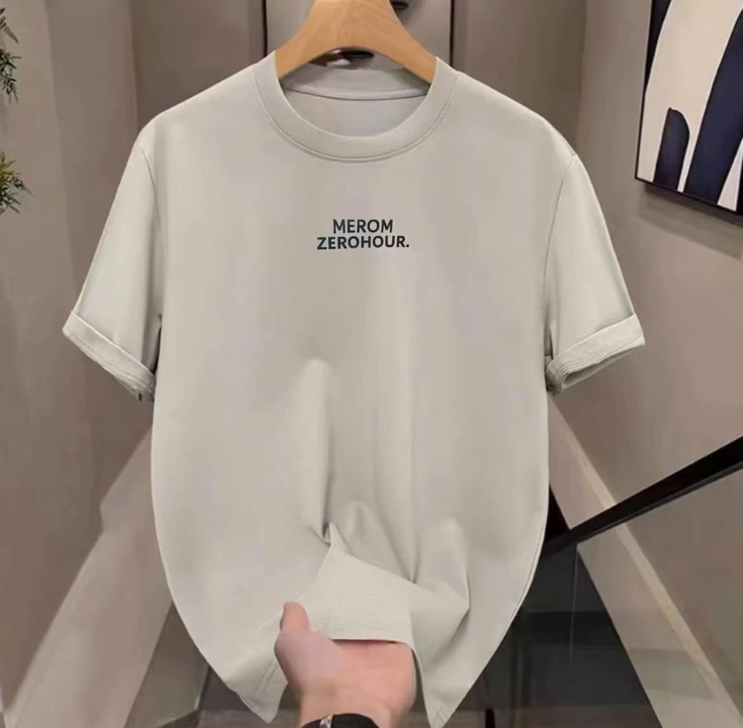 夏季爆款男女同款纯棉T恤简约时尚百搭-(T恤MEROM)zm