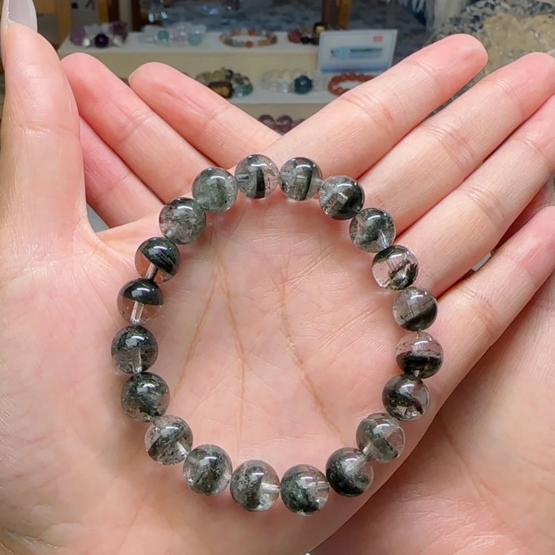 水晶手串未镶嵌R***e绿幽灵9.5m