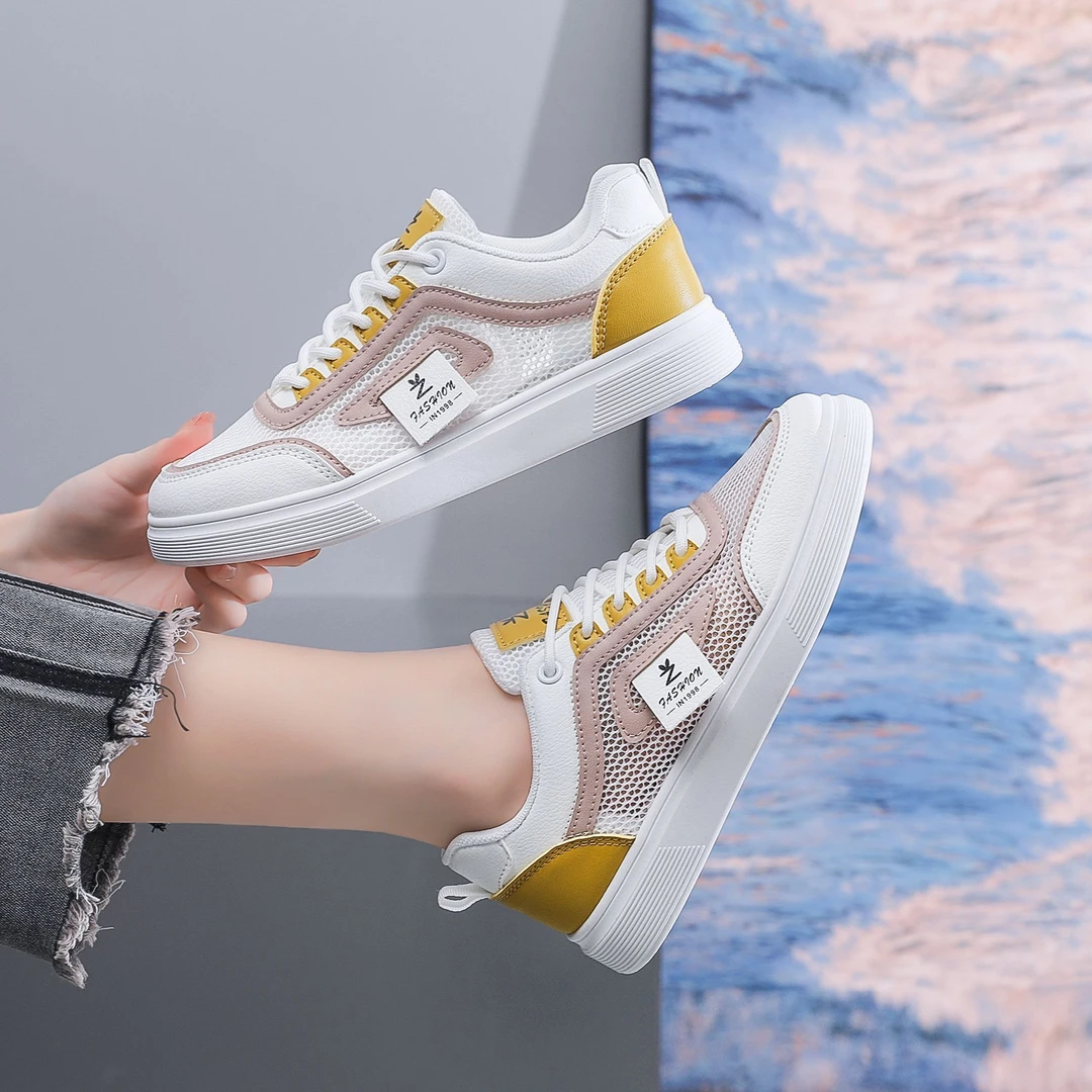 新百伦【断码清仓】小白鞋女百搭2025新款爆款夏季网面透气轻便运动