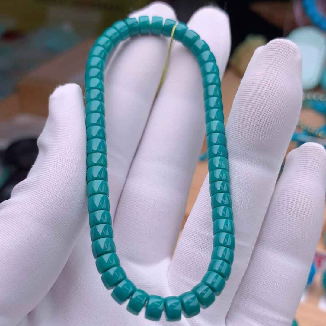 未镶嵌绿松石珠宝奇石5mm