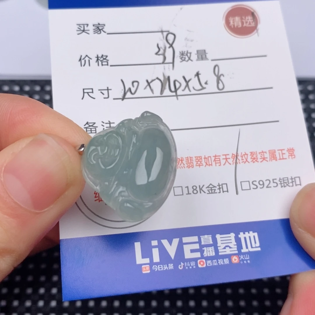 翡翠银S925镶嵌颈饰