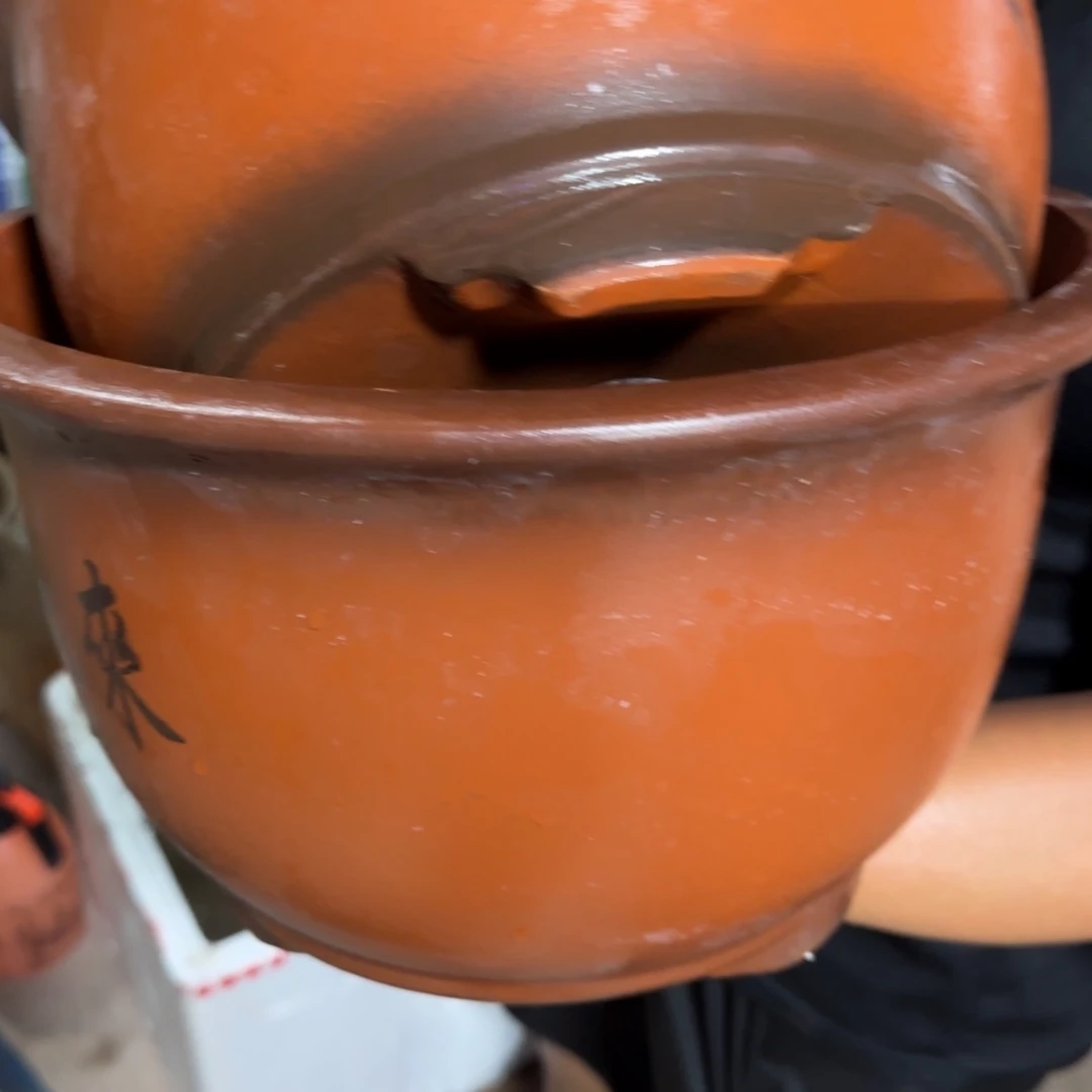 紫砂花盆口径26.16/23.13口径