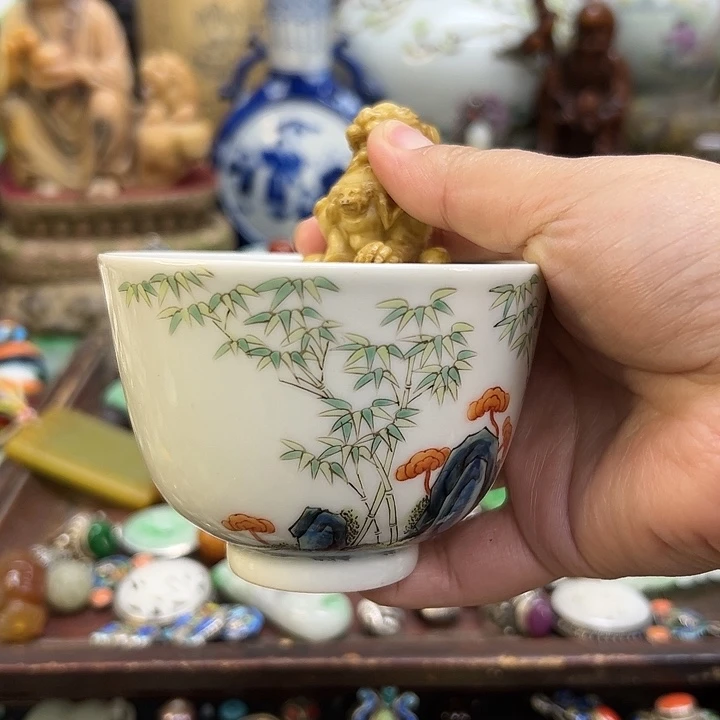 摆件陈*奎瓷杯！紫砂壶