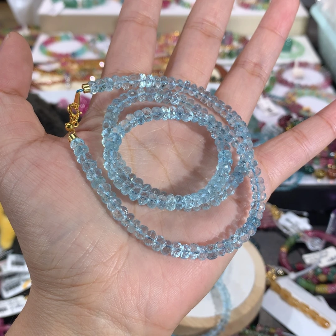 未镶嵌手链海蓝宝石项链