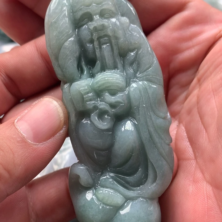 翡翠未镶嵌颈饰保真天然a货翡翠