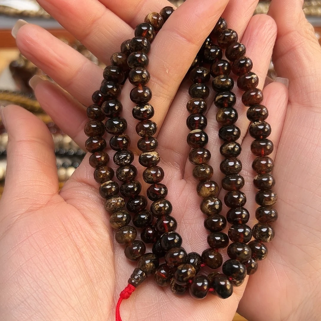 星***影琥珀未镶嵌裸石抚顺琥珀七20420