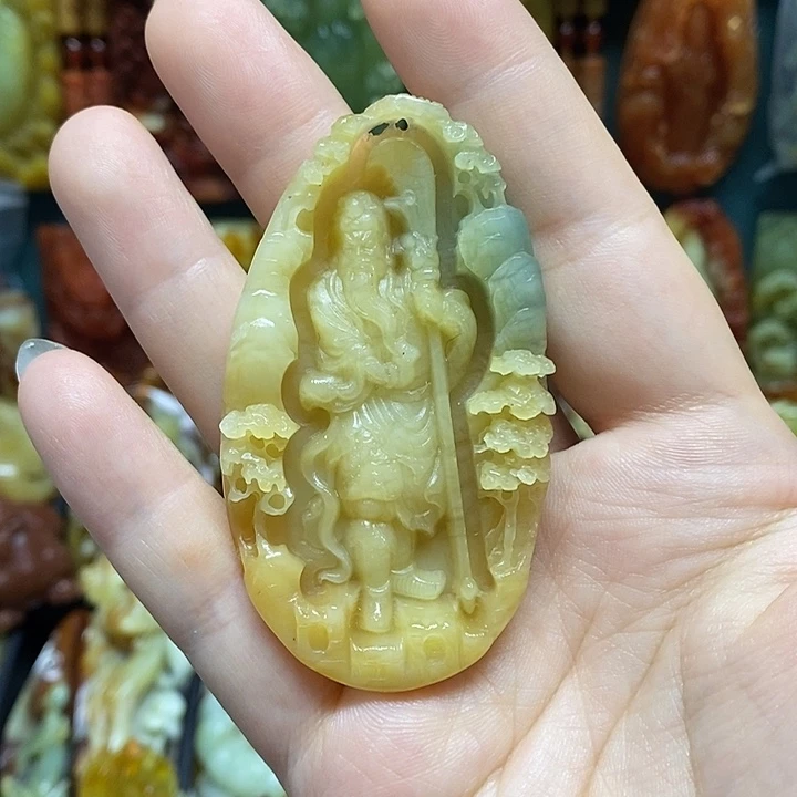 未镶嵌岫玉吊坠(赠链)