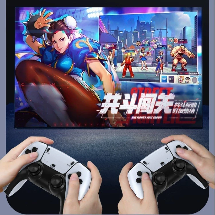 新款电视游戏机家用无线手柄摇杆高清20000+款经典街机怀旧游戏