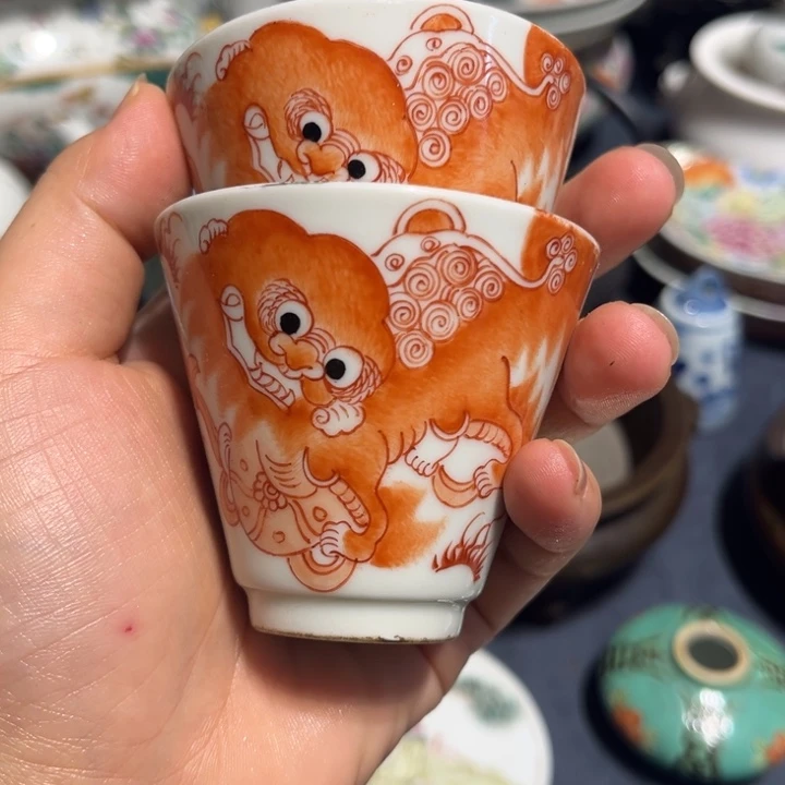 老***人手工手绘全品摆件