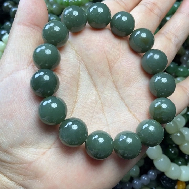 和田玉未镶嵌手链卡14