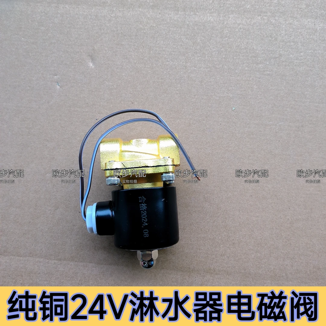 汽车货车淋水器电磁控制阀电子阀24V放水阀滴水开关淋水器配件