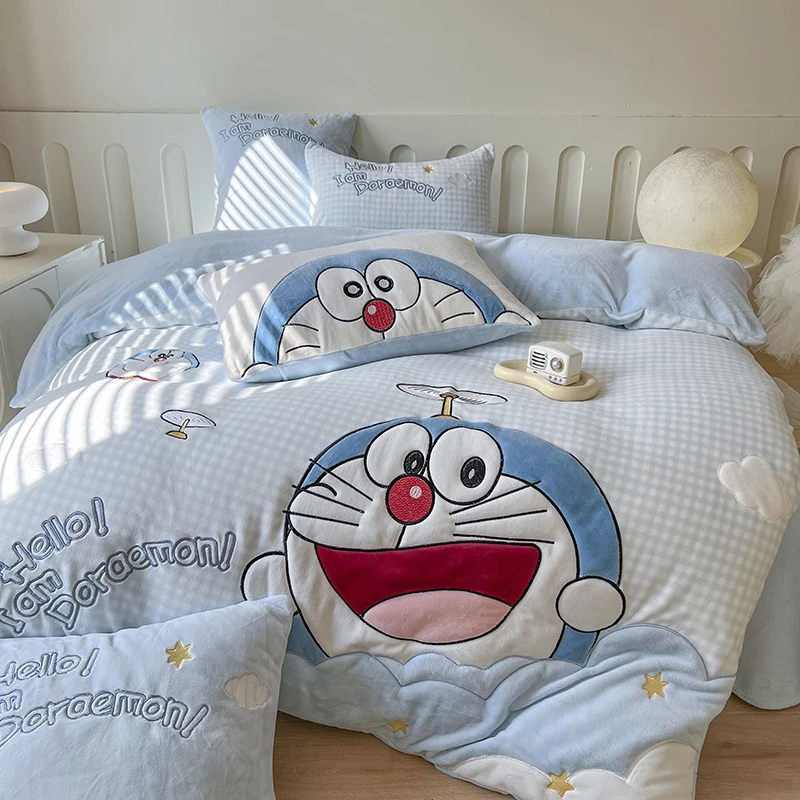 A类加厚全消光牛奶绒  秋冬保暖A类牛奶绒重工刺绣套件