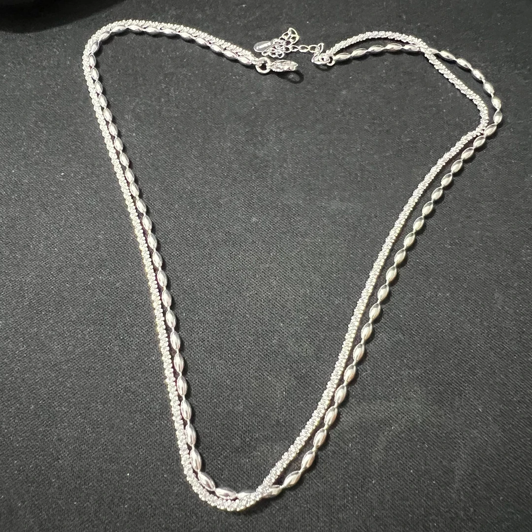 099 水滴满天星双圈项链 无礼盒