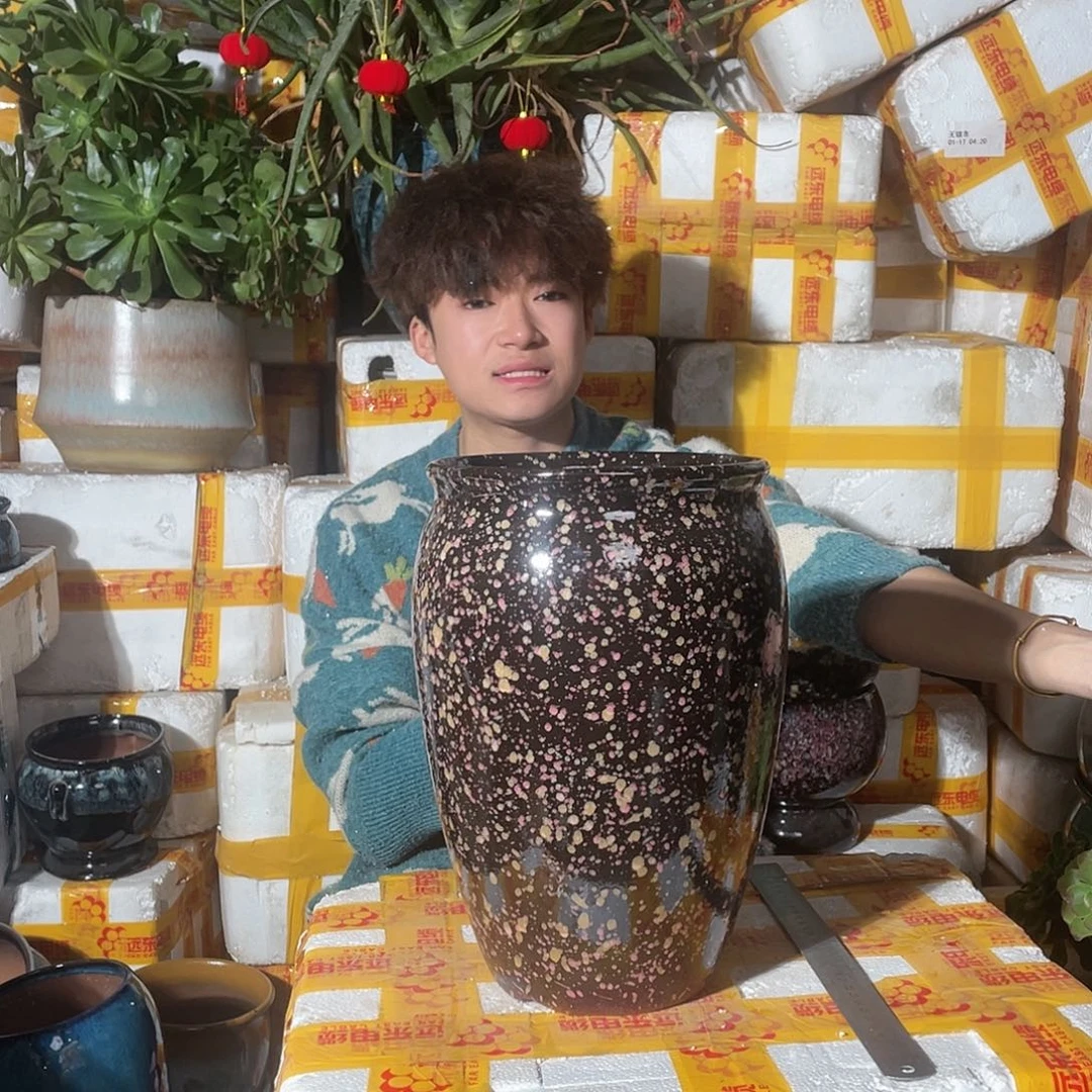 红陶宜兴紫砂花盆