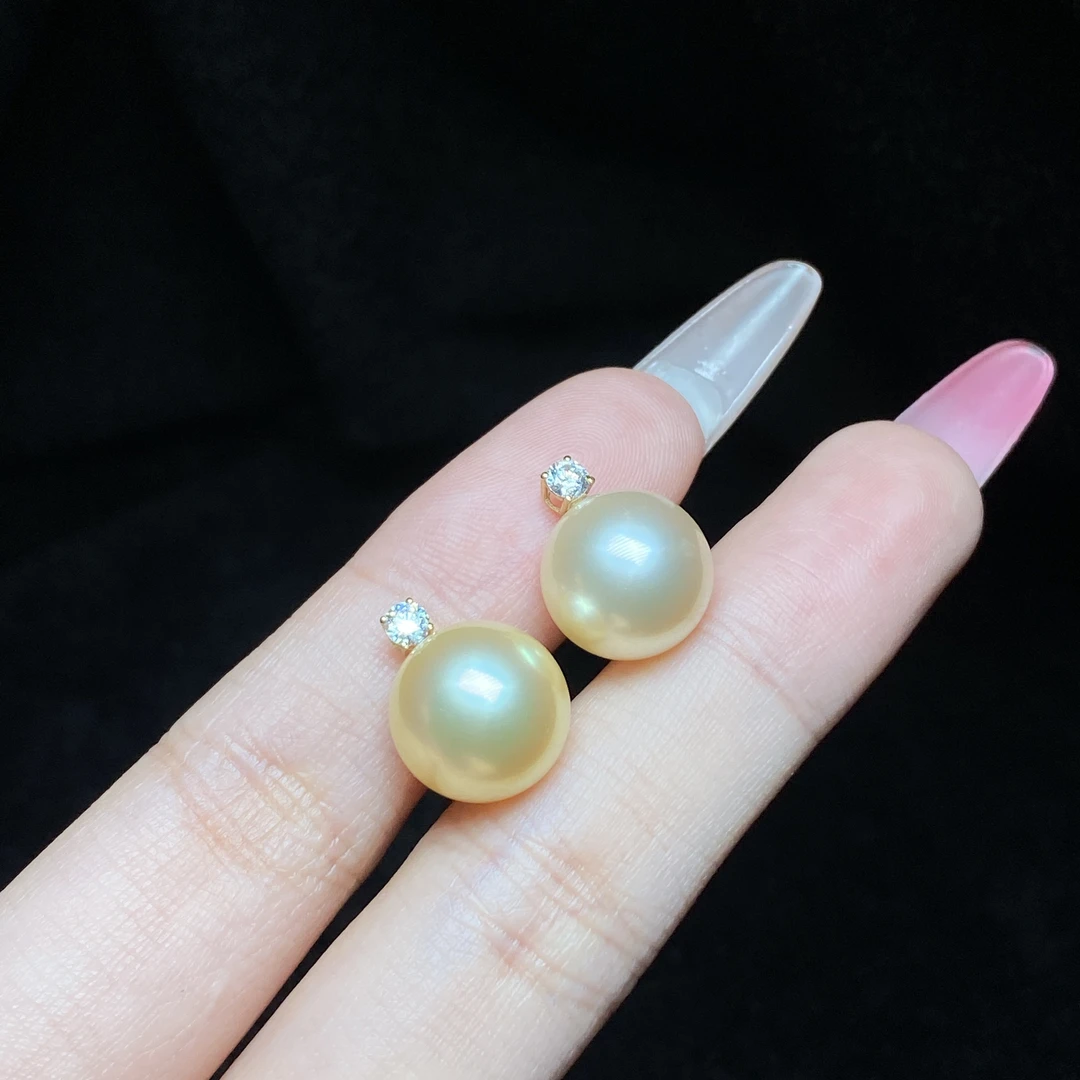 【小北好物】18k金海水珍珠吊坠带银链【多样性发一件】QJ19X13