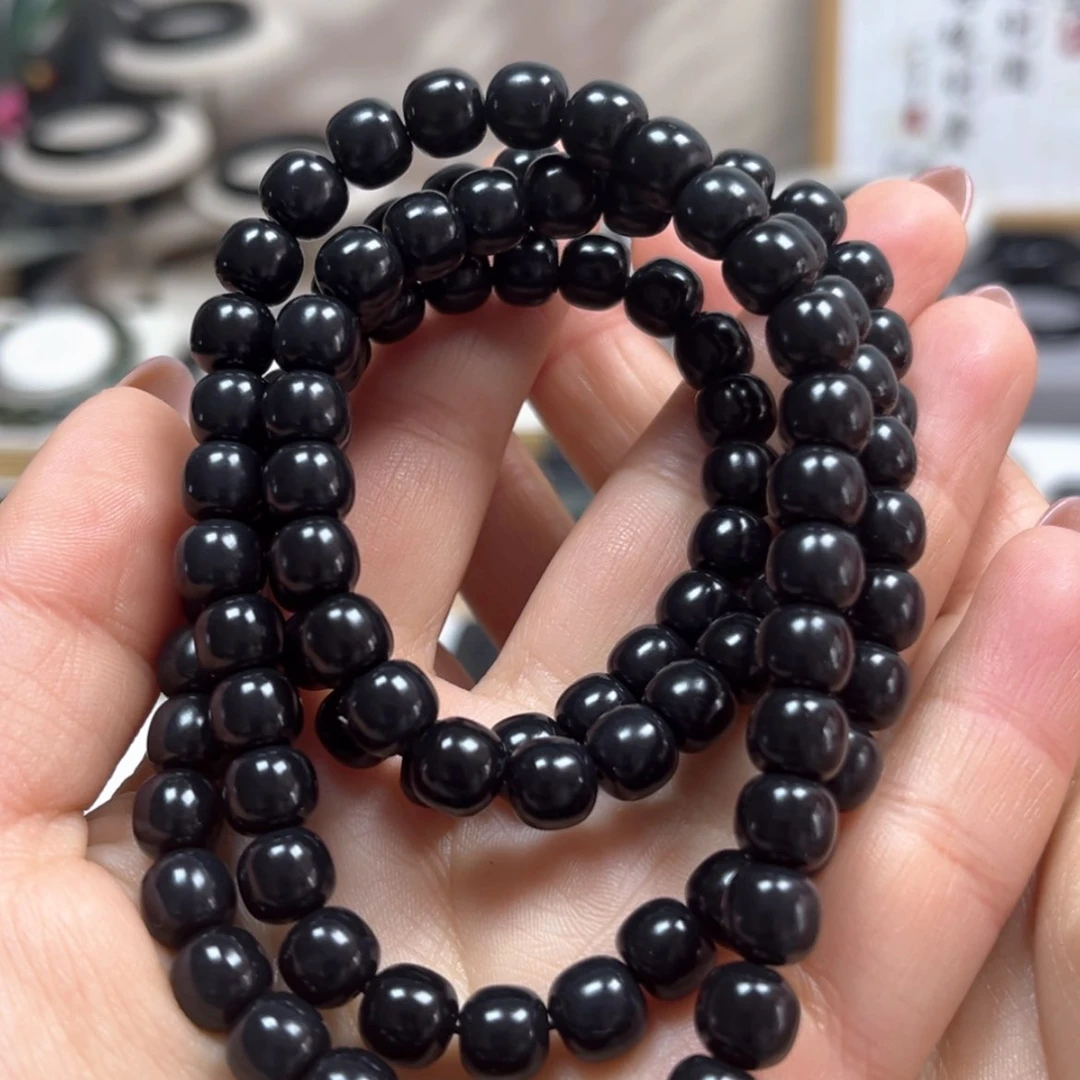 【闪购商品】和田玉（墨玉）卡8老型项链羊脂未镶嵌