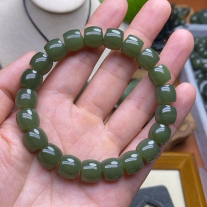 【闪购商品】未镶嵌手链透闪石质玉雷*