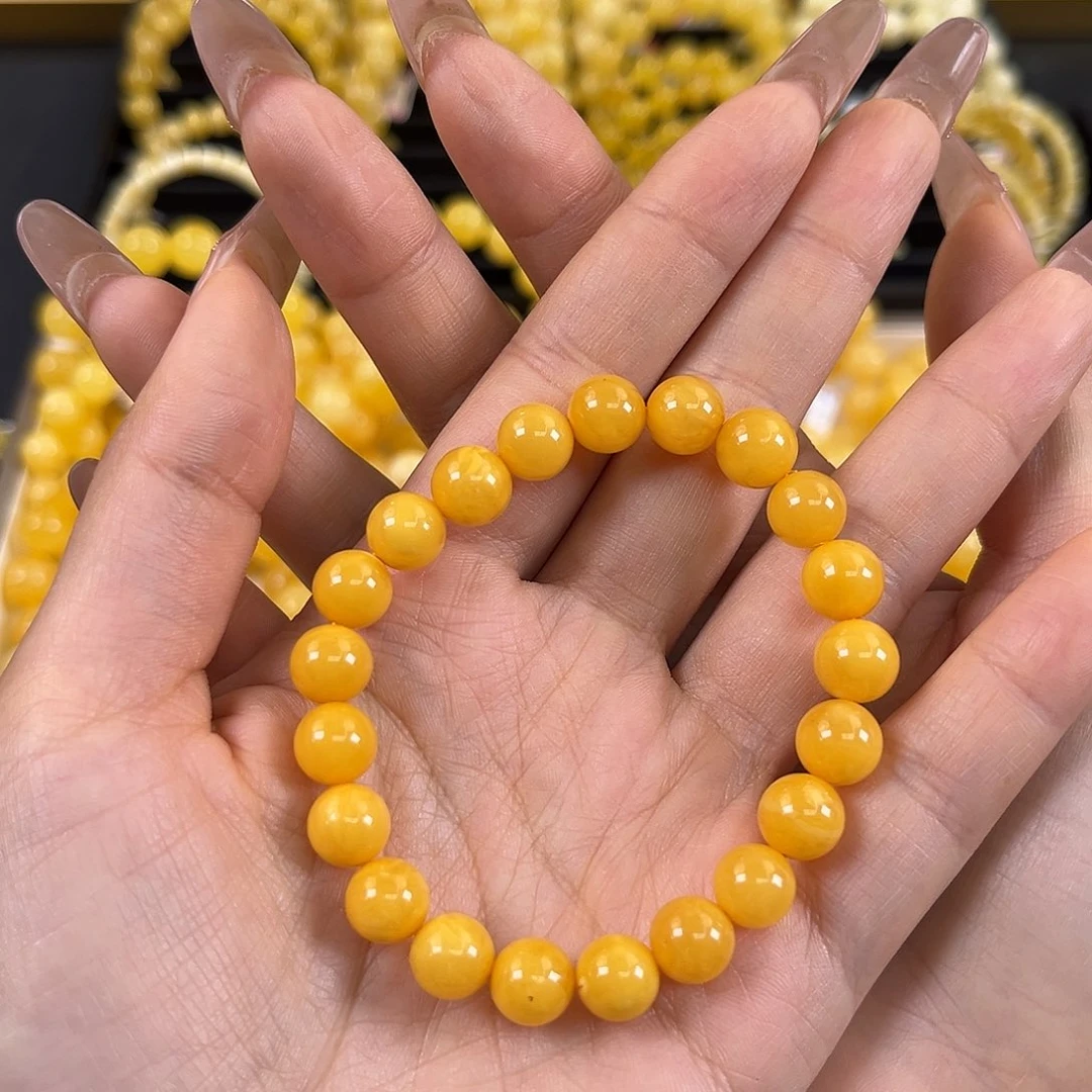 未镶嵌琥珀裸石鸡油黄