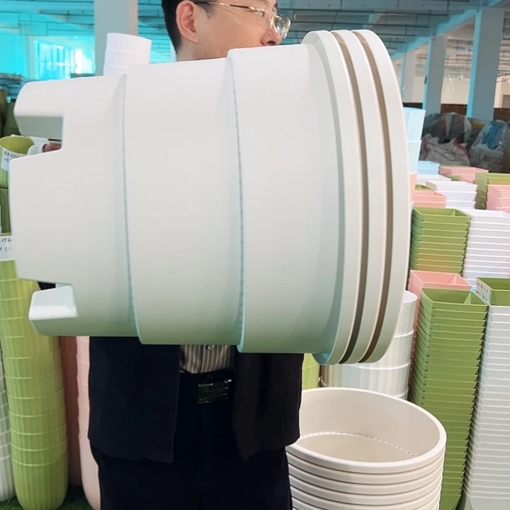 试色蓝莓盆口41高35白色3只无托