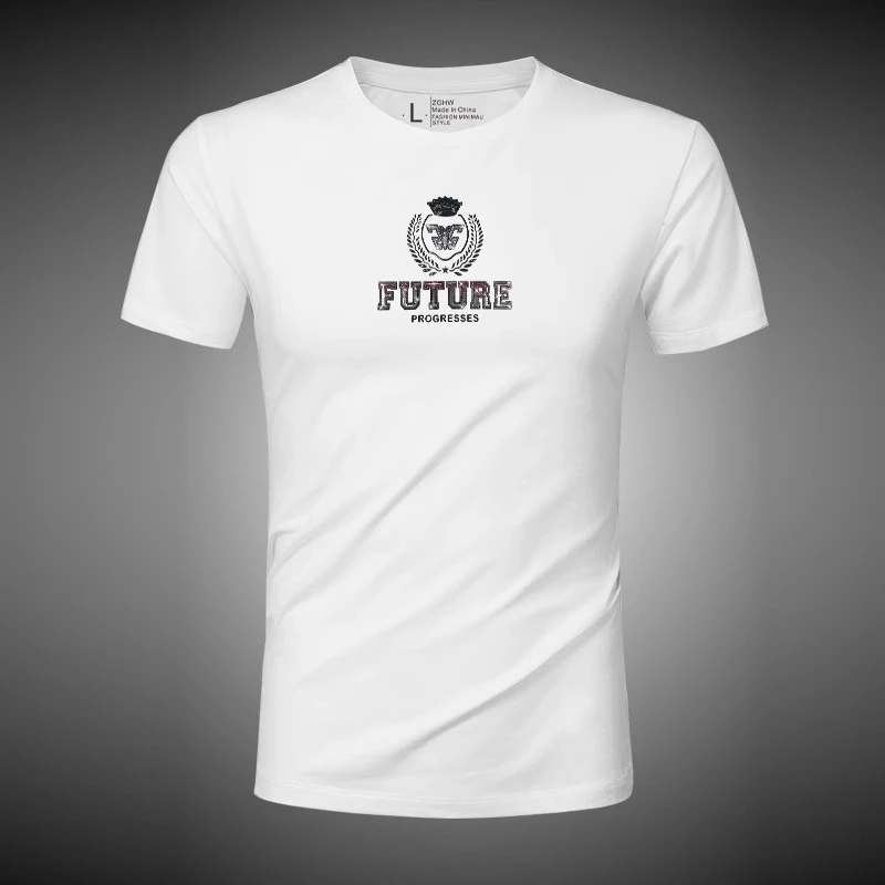 BOTEMER/比提米尔男士t恤短袖夏季薄款圆领修身莫代尔个性时尚