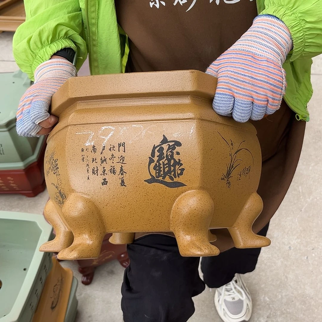 紫砂花盆盆景艺术
