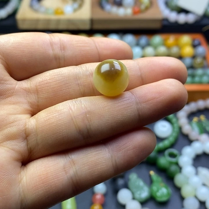 和田玉未镶嵌珠宝半成品糖卡14