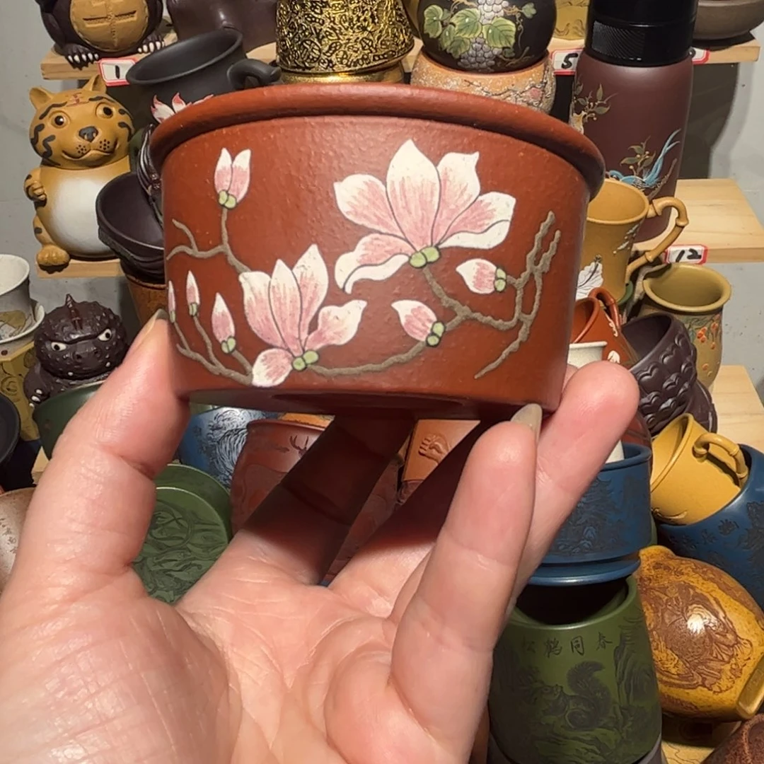 紫砂茶杯宜兴紫砂主人杯