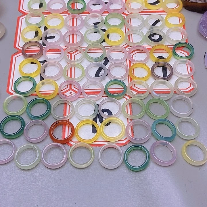 【闪购商品】玛瑙/玉髓未镶嵌珠宝半成品凉*