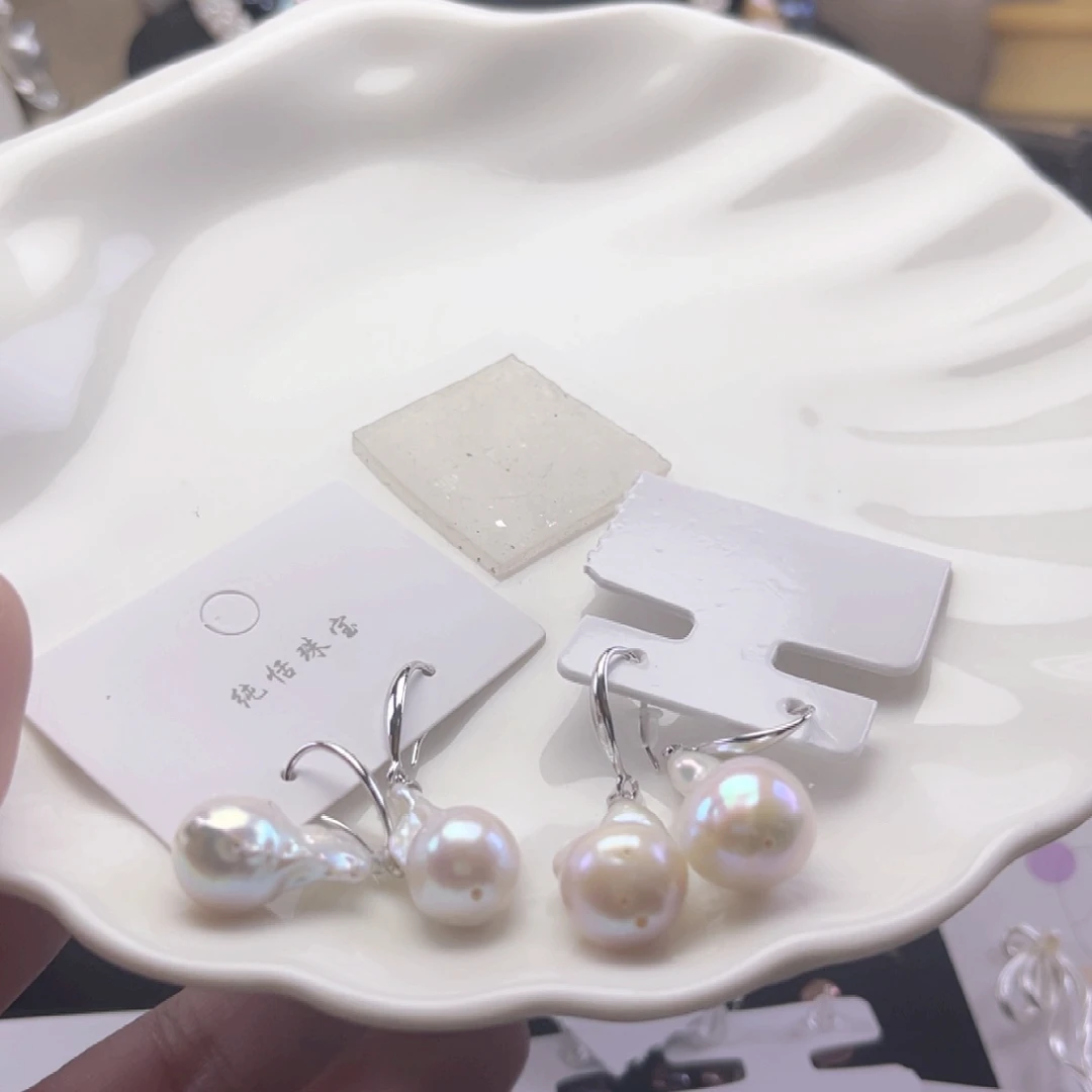 未镶嵌耳饰淡水珍珠【纯恬】多样性发货