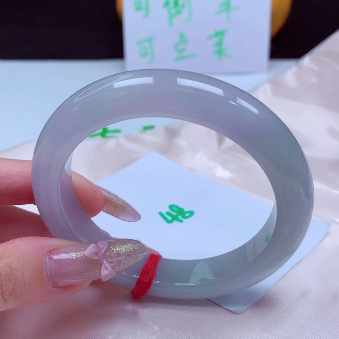 未镶嵌手镯翡翠天然缅甸翡翠A货手镯 48号