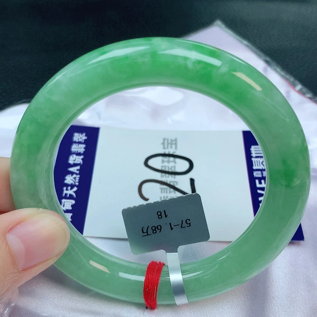 翡翠手镯未镶嵌缅甸天然A货翡翠57