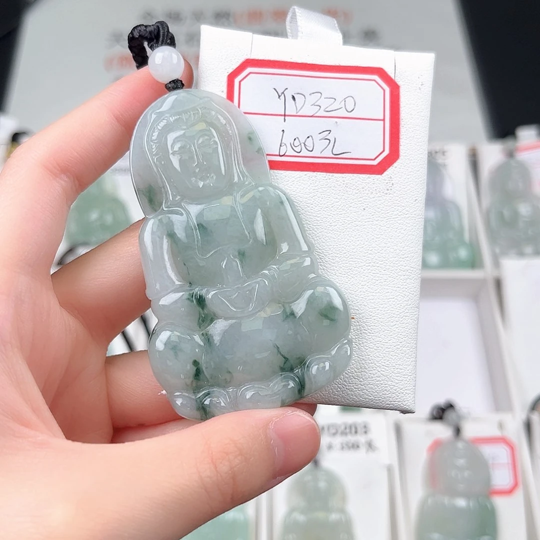 翡翠未镶嵌颈饰YD320