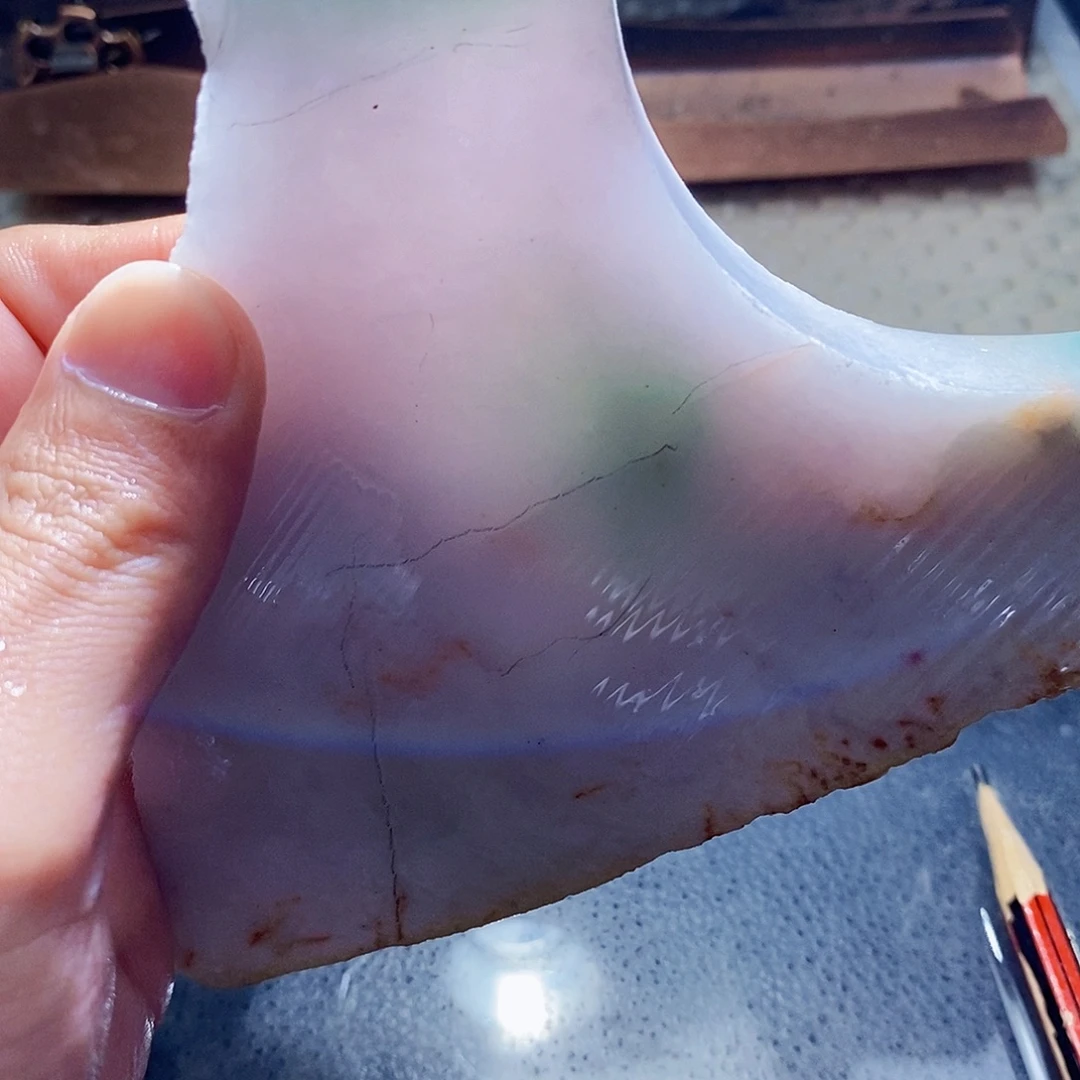塔***V翡翠未镶嵌颈饰588