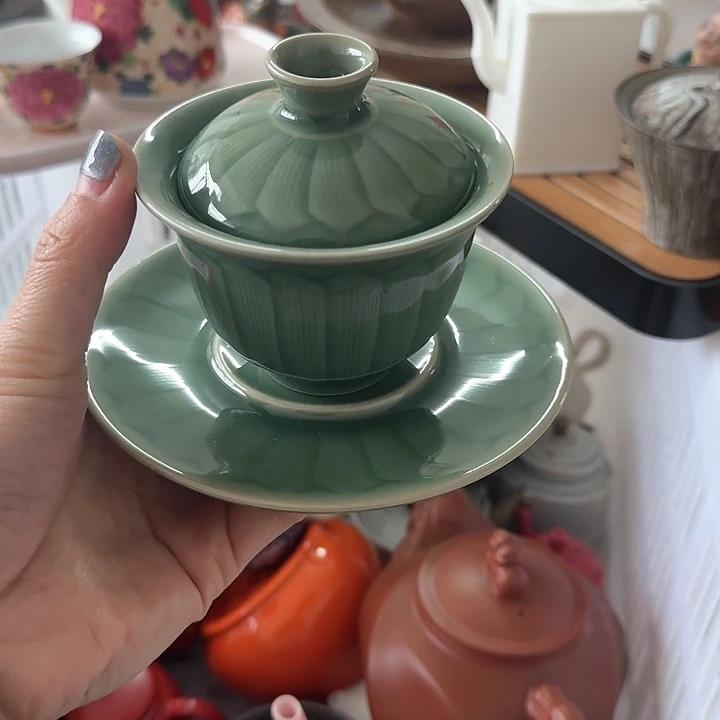 微瑕陶瓷茶具茶杯茶壶