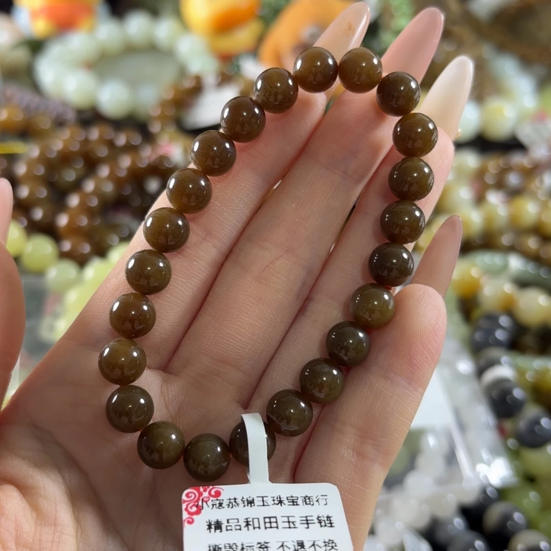 和田玉未镶嵌手链174
