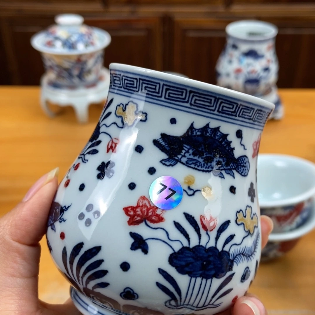 手绘现代茶具非古董