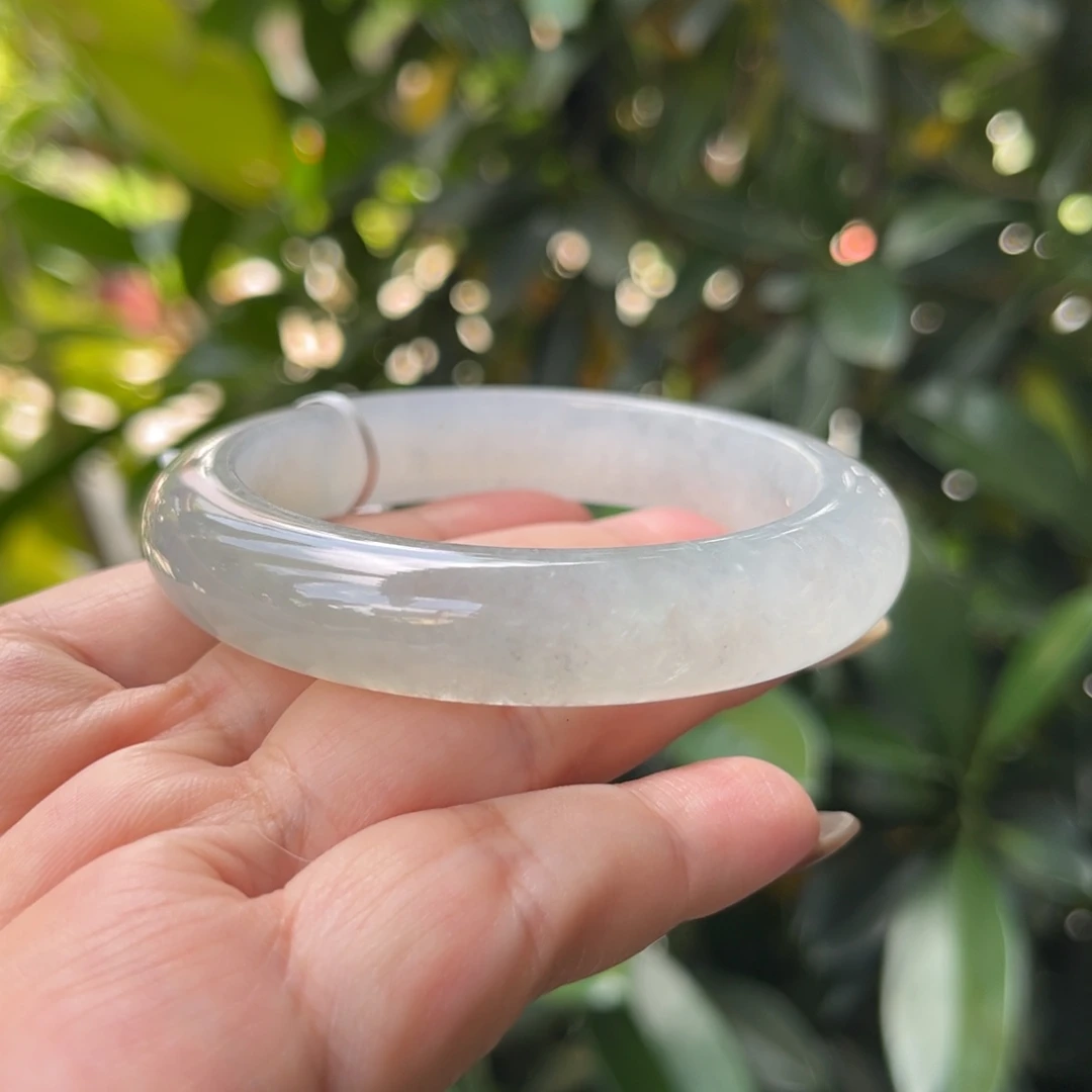 翡翠未镶嵌手镯55正圈