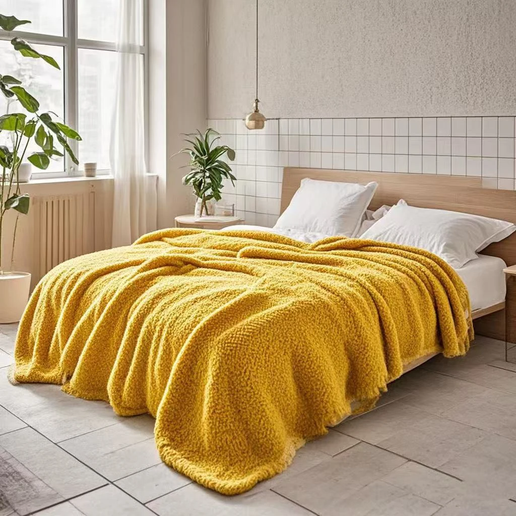 JX 床上用品双面绒毛毯睡毯柔软家用亲肤多功能机洗四季毯 -3