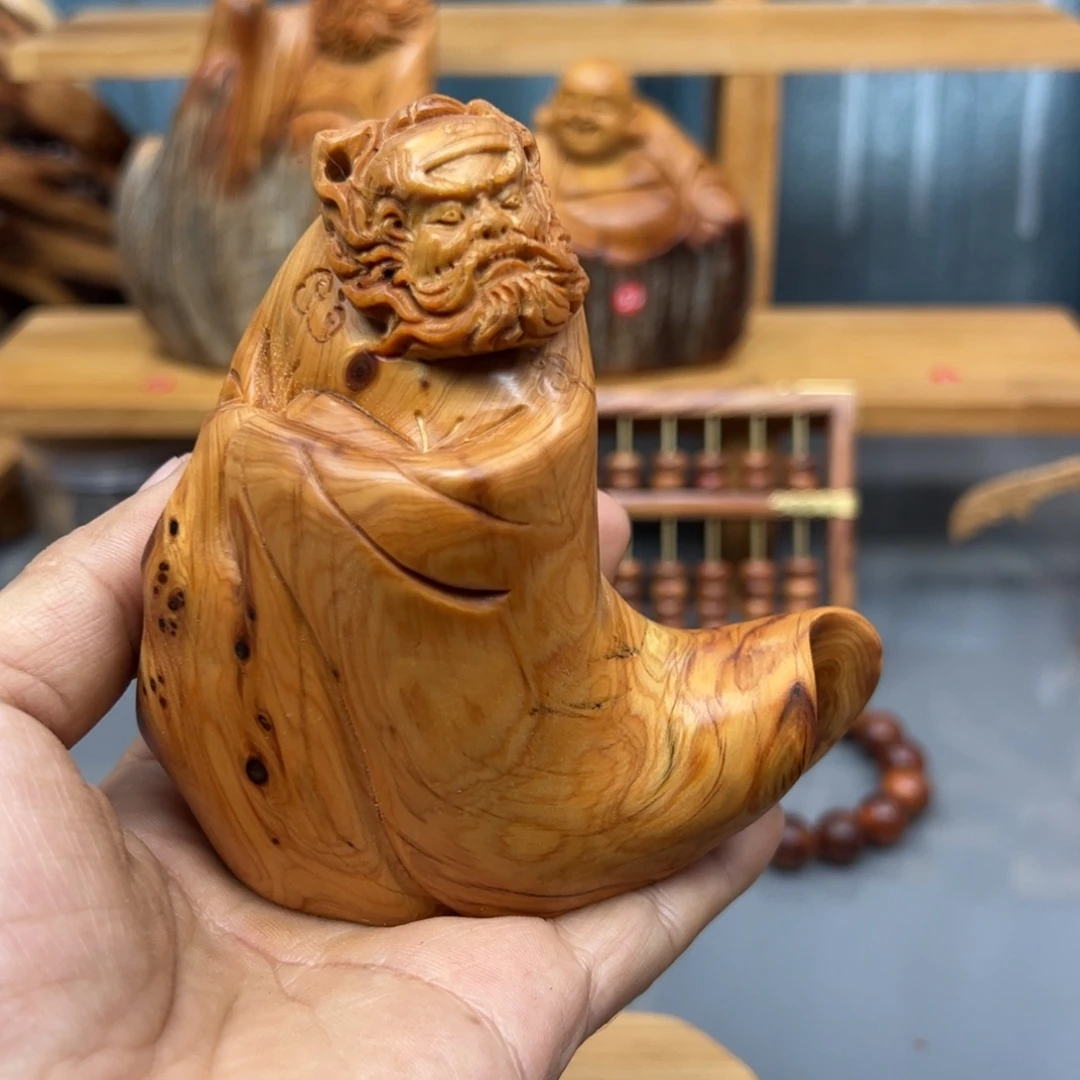 年***哥木崖柏木摆件手把件