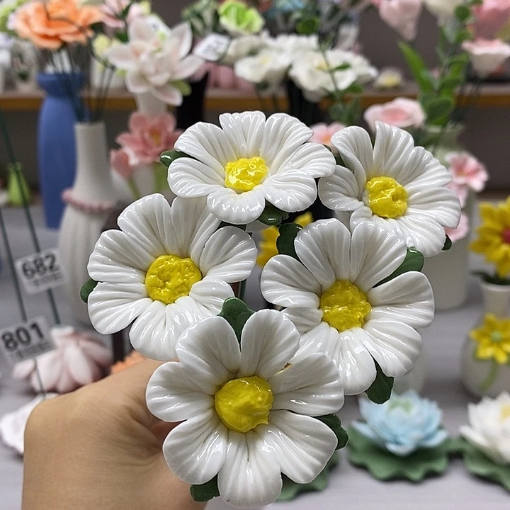 陶瓷陶瓷材料加工小雏菊