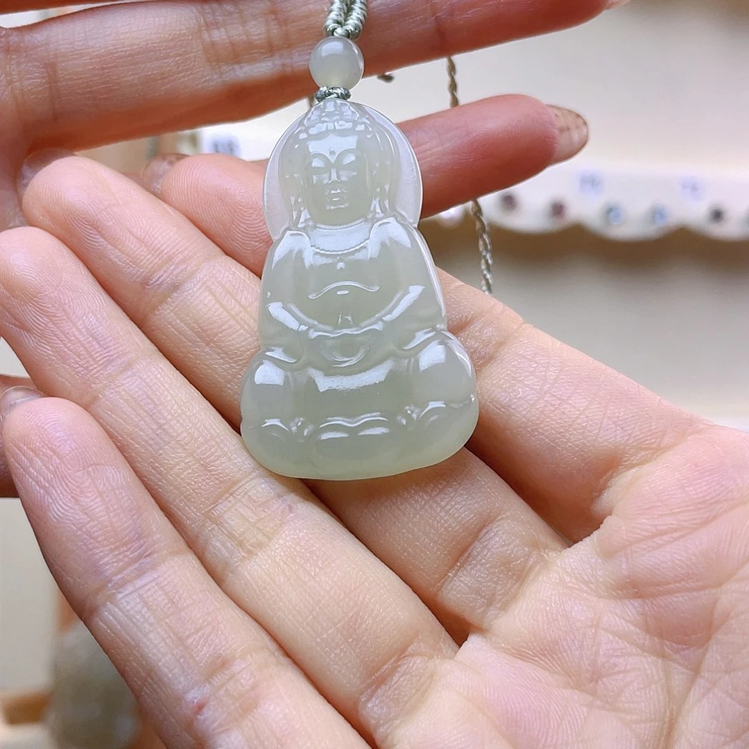 蜗***1和田玉未镶嵌吊坠(赠链)