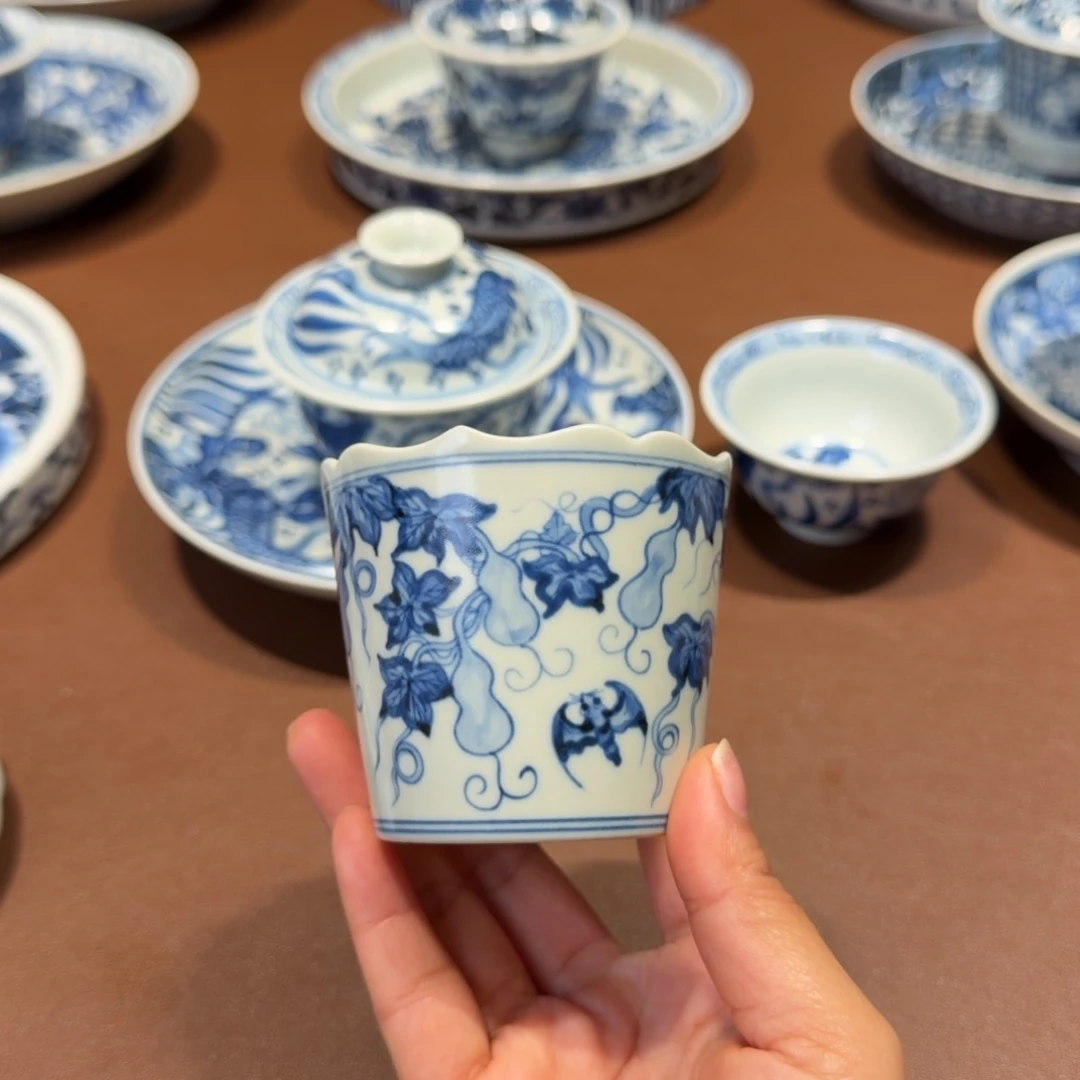手工手绘茶具主人杯微瑕