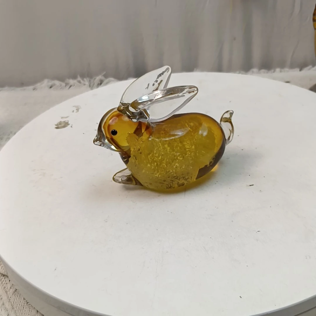 琉璃琉璃兔子摆件