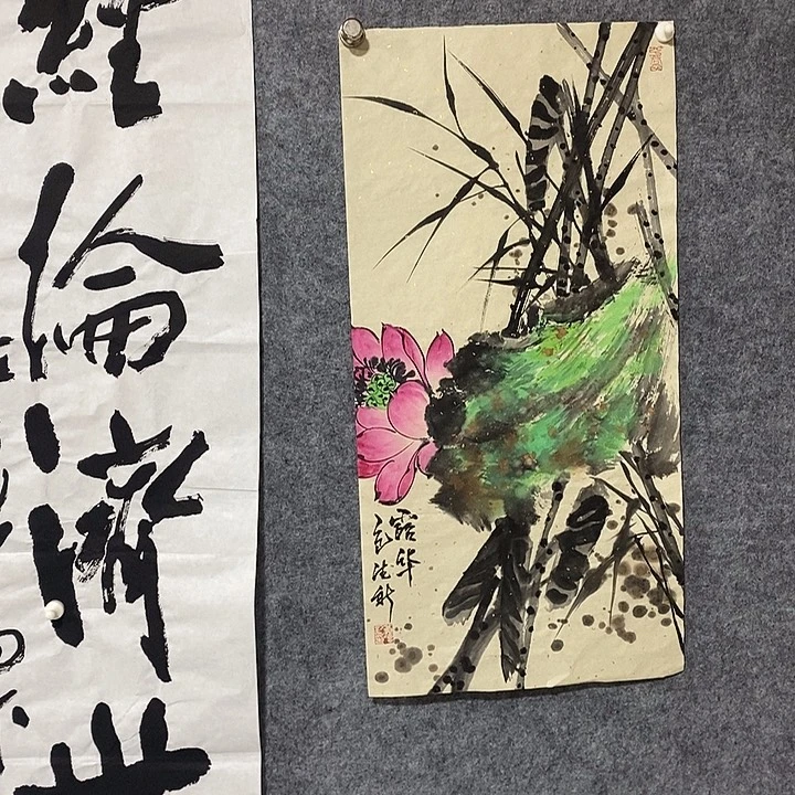 国画黄德新泼墨画鸟一幅