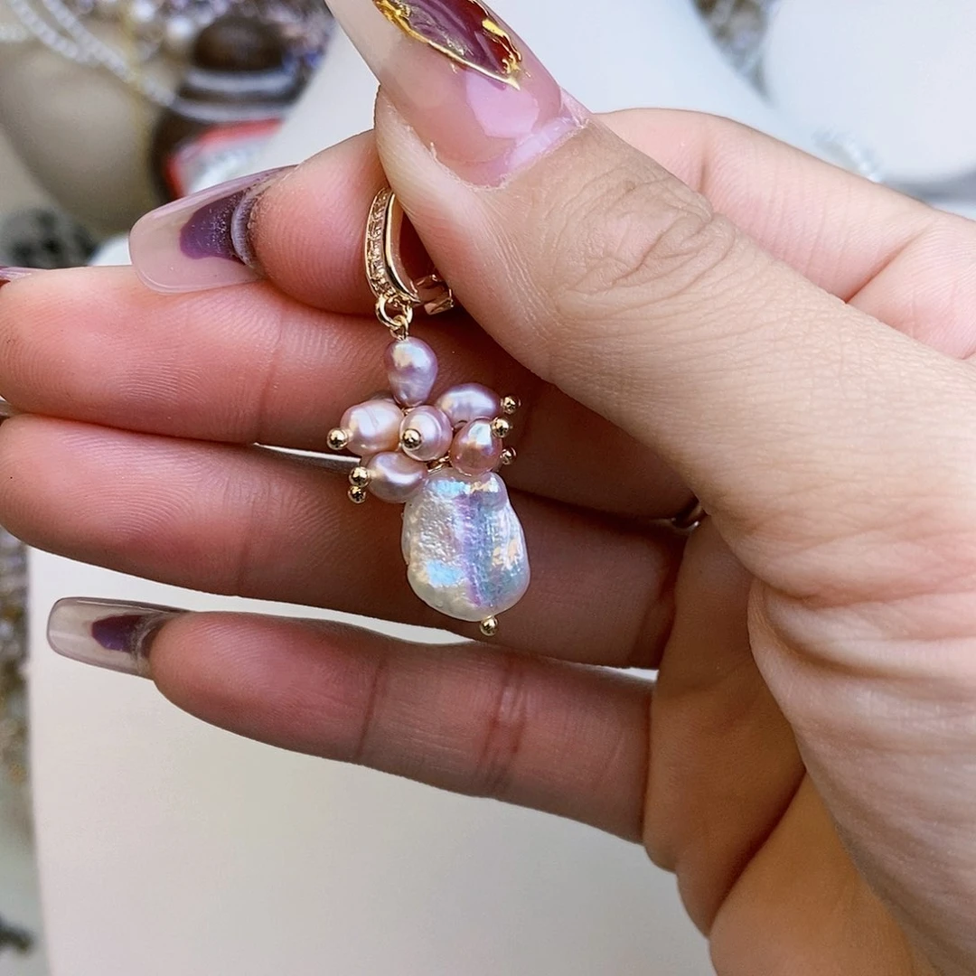 淡水珍珠颈饰银S925镶嵌