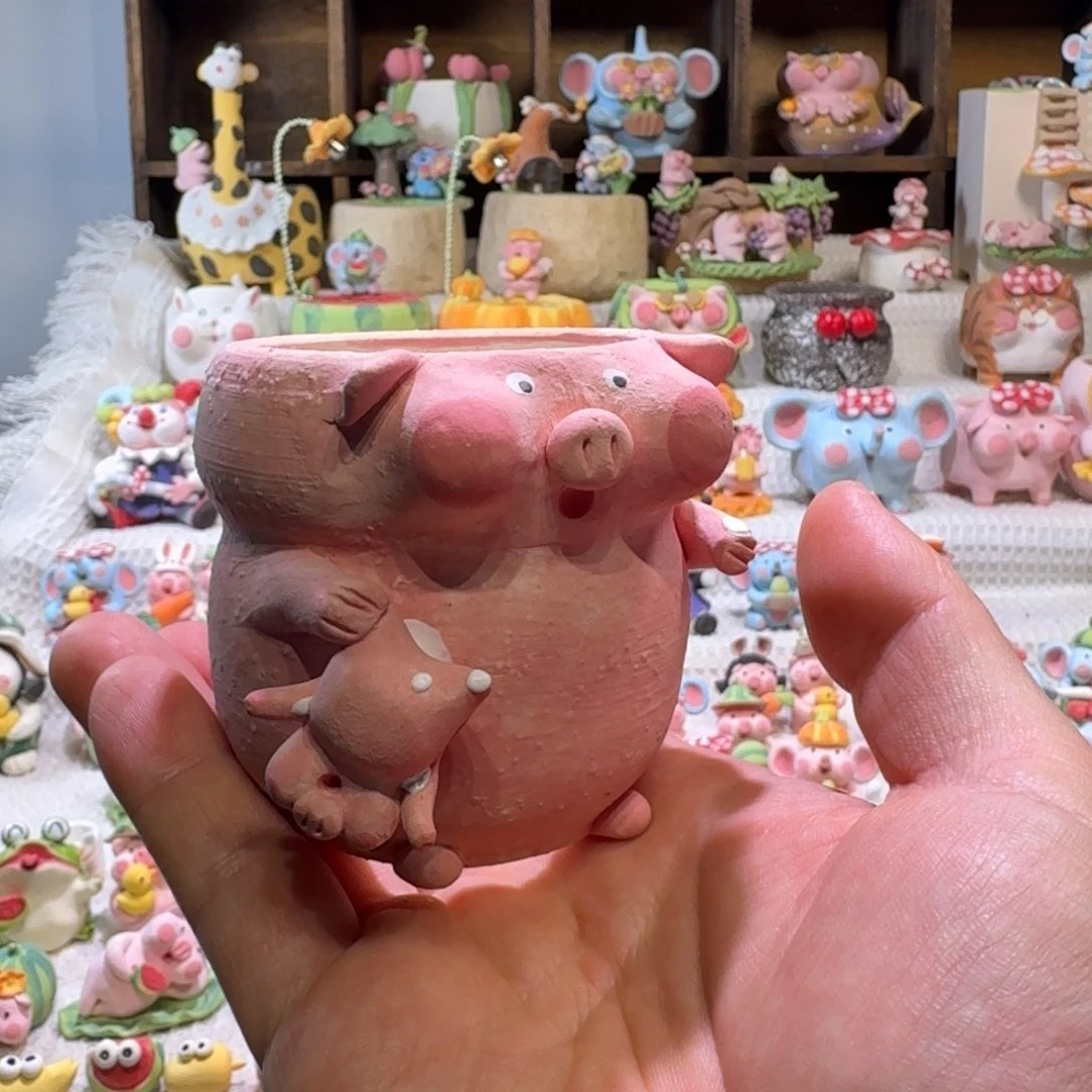 厂家直销手工花盆摆件