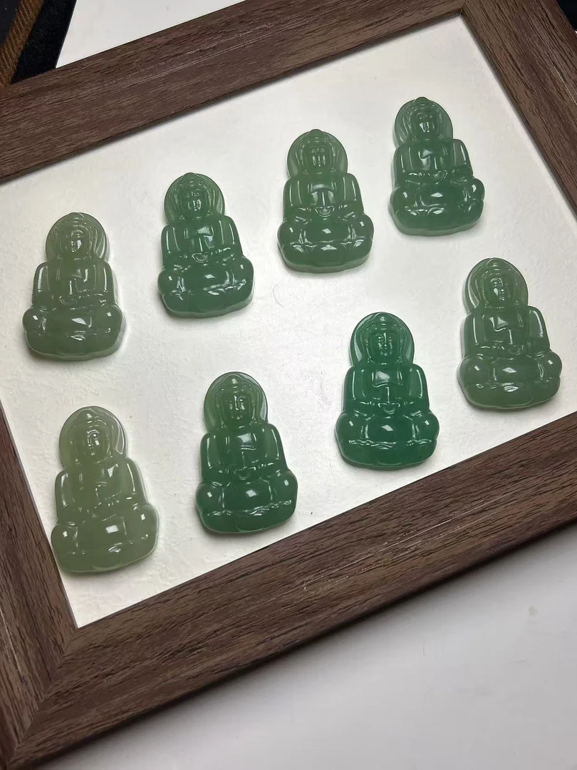 1210东陵玉中号观音47*30（拍一发一多样性发货不配证书）